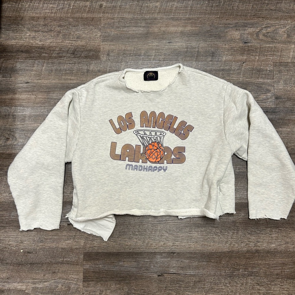 Madhappy Los Angeles Lakers Cream Sweatshirt - Picture 2 of 4